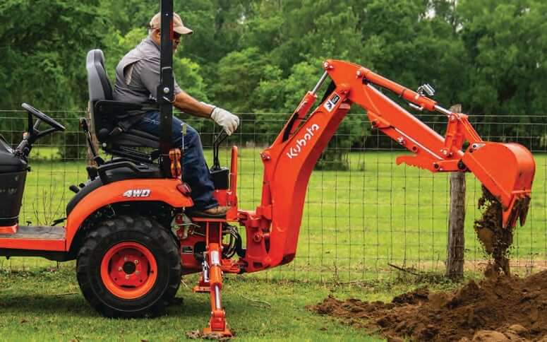 Kubota BX23S Tractor with BT603 Backhoe