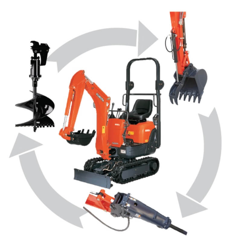 Kubota K008-3 Attachments