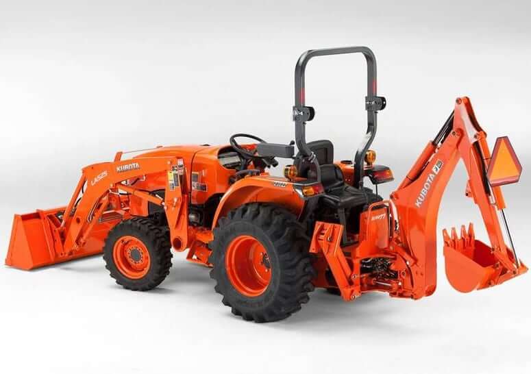 Kubota L3301 Tractor with Front Loader and Backhoe