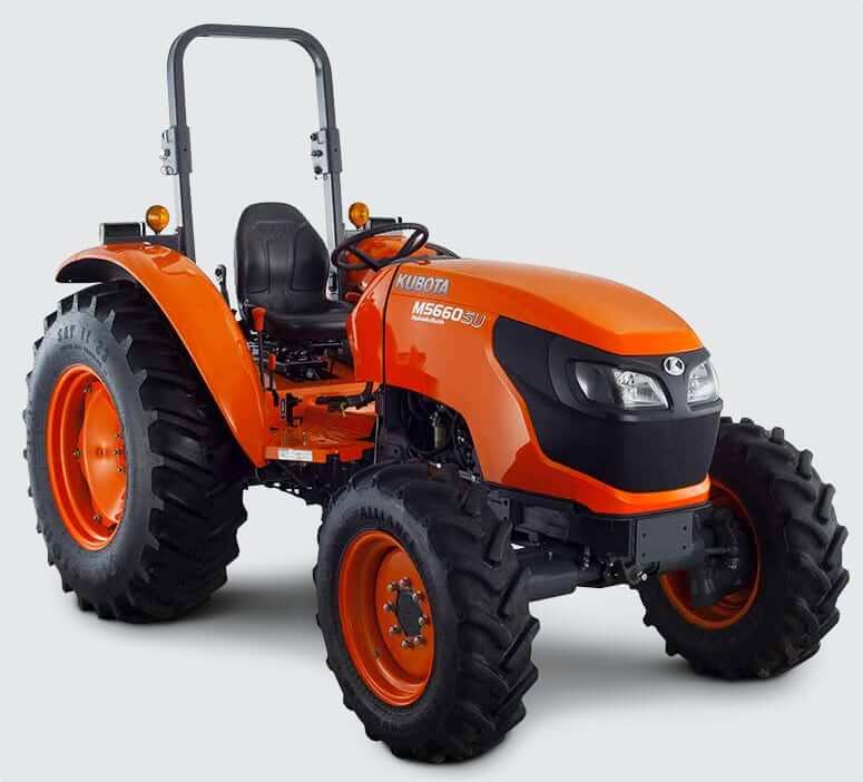 Kubota M5660SUHD 4WD Tractor Weight and Dimensions
