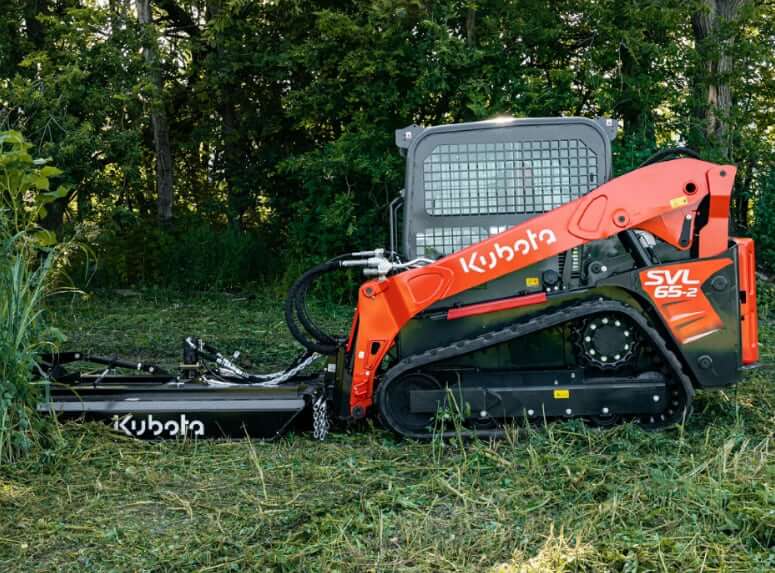 Kubota SVL65-2 with Rotary Cutter