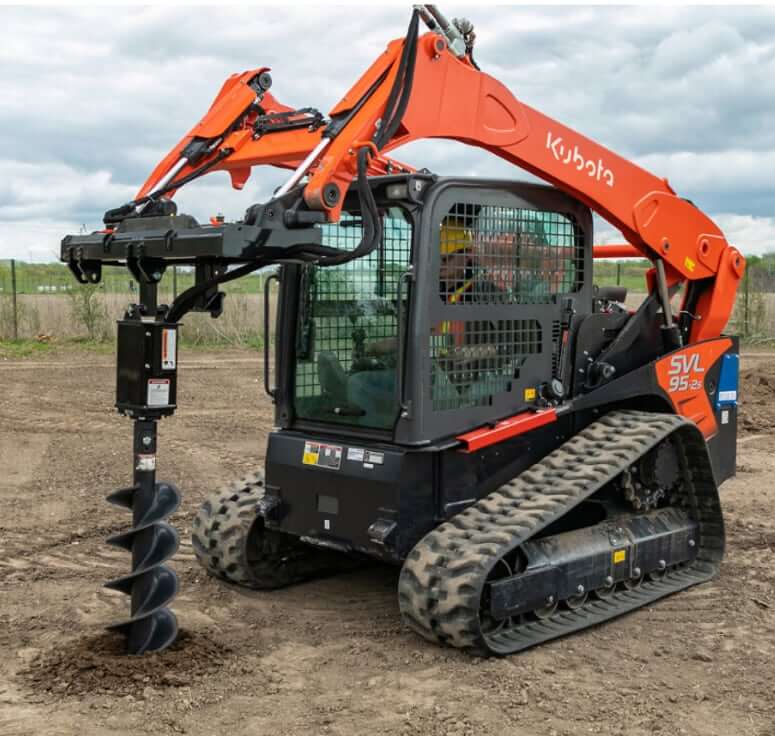 Kubota SVL95-2s Compact Track Loader with Auger