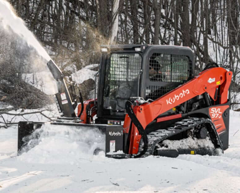Kubota SVL97-2 with Snowblower