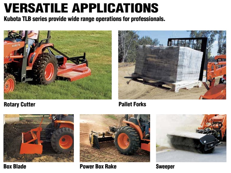 Kubota TLB Series Tractor Attachments