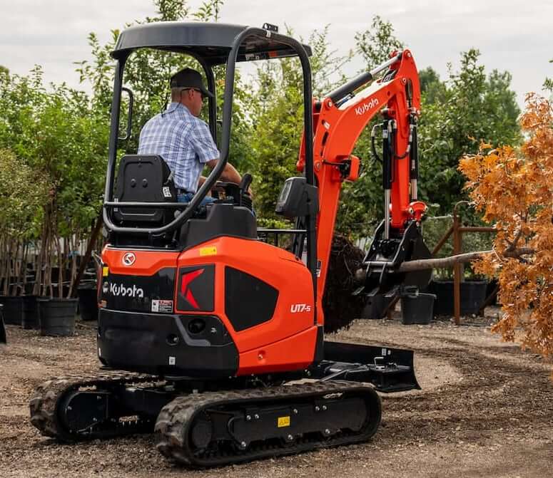 Kubota U17-5 Mini Excavator Drive Train Specs