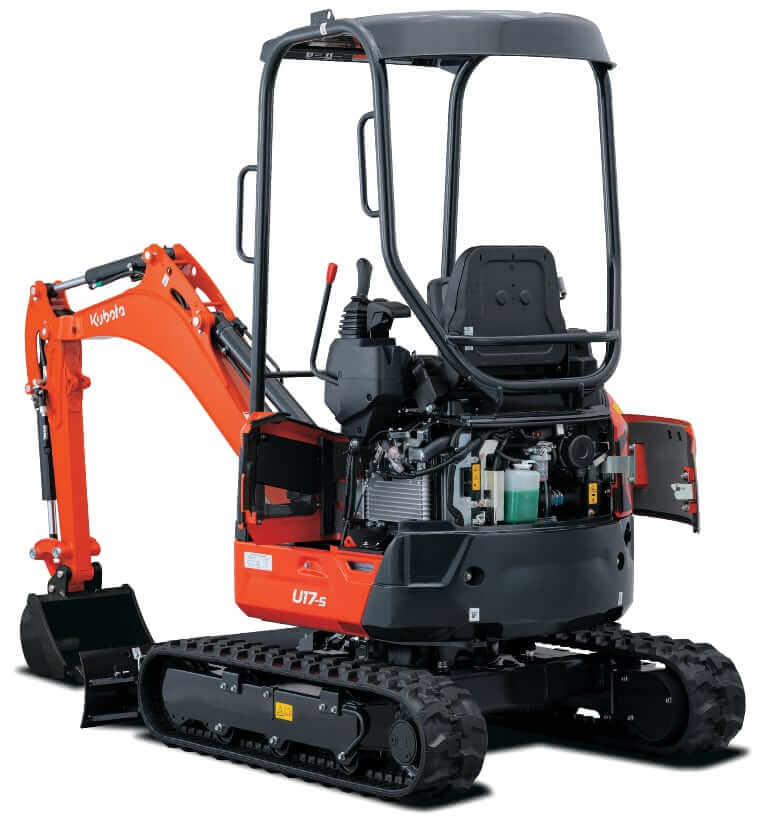 Kubota U17-5 Mini Excavator Hydraulic Specs