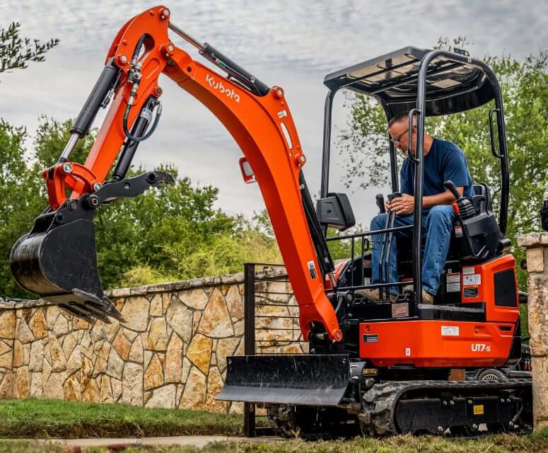 Kubota U17-5 Compact Excavator with ROPS