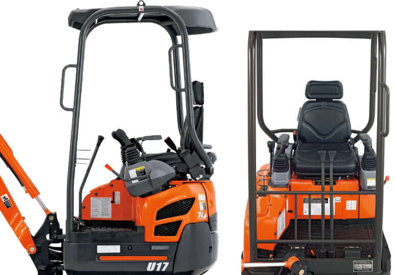 Kubota U17 Mini Excavator Operator Station