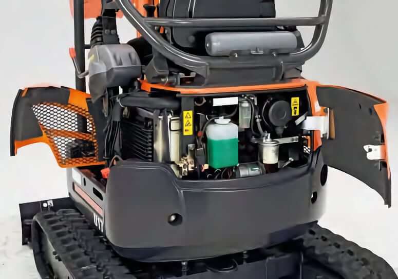 Kubota U17 Service Refill Capacities