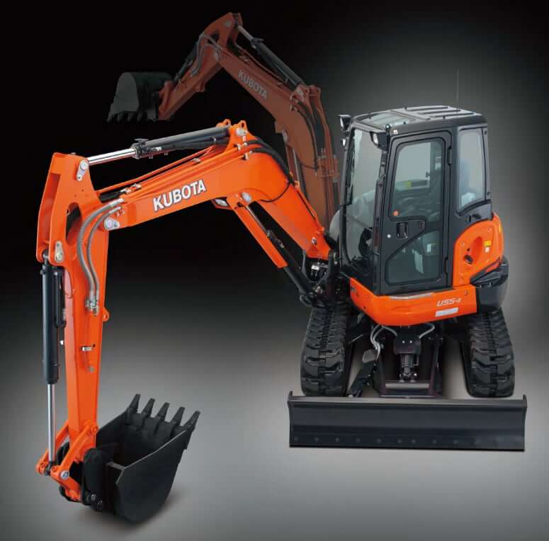 Kubota U55-4 Mini Excavator Swing Mechanism Specs