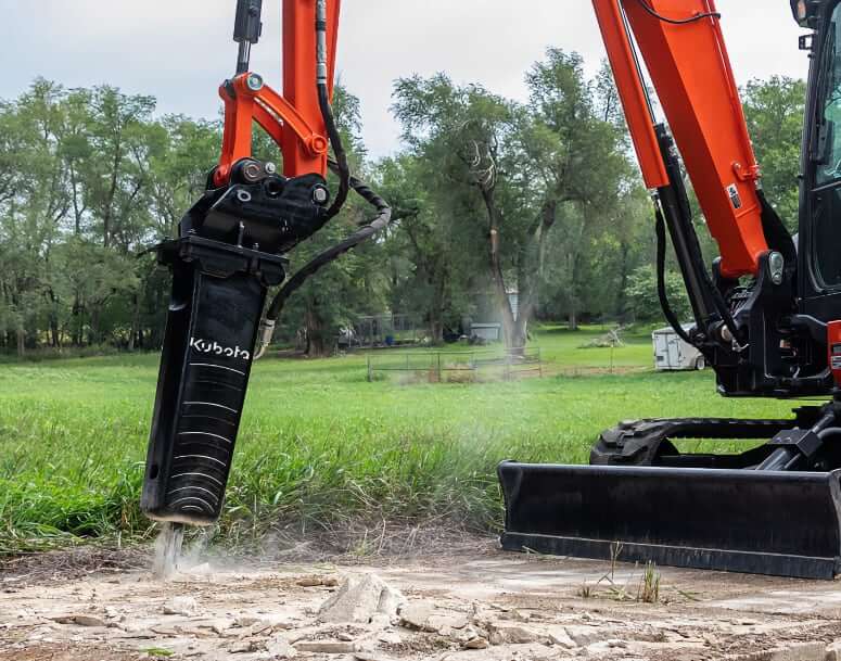 Kubota U55-5 Compact Excavator Attachments