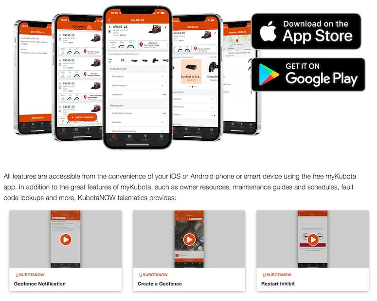 KubotaNOW Telematics for Troubleshooting of Kubota Equipment