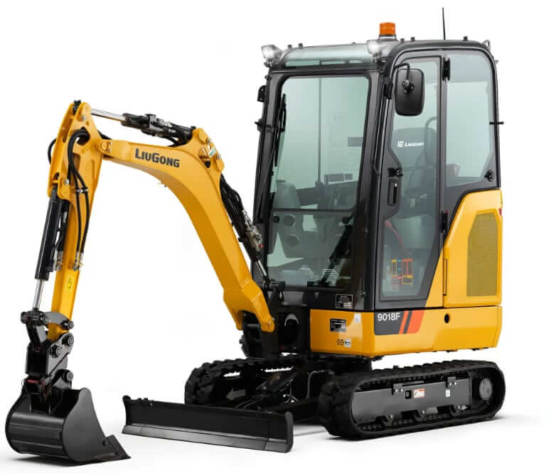 LiuGong 9018F Mini Excavator Weight and Dimensions