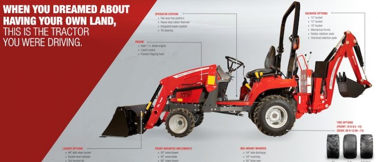 Massey Ferguson GC1723E and GC1723EB Specs