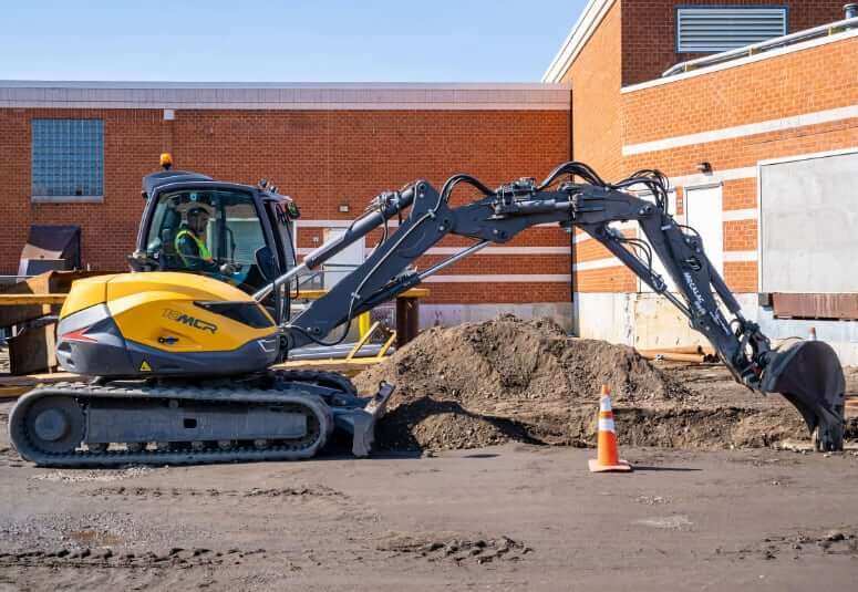 Mecalac 10MCR Mini Excavator Specs and Dimensions