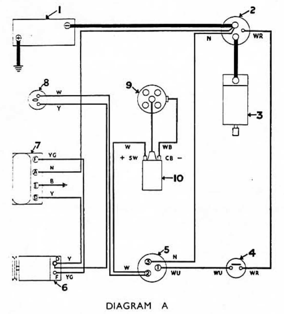 MF 35 Wiring Diagram - Gasoline Tractor Models