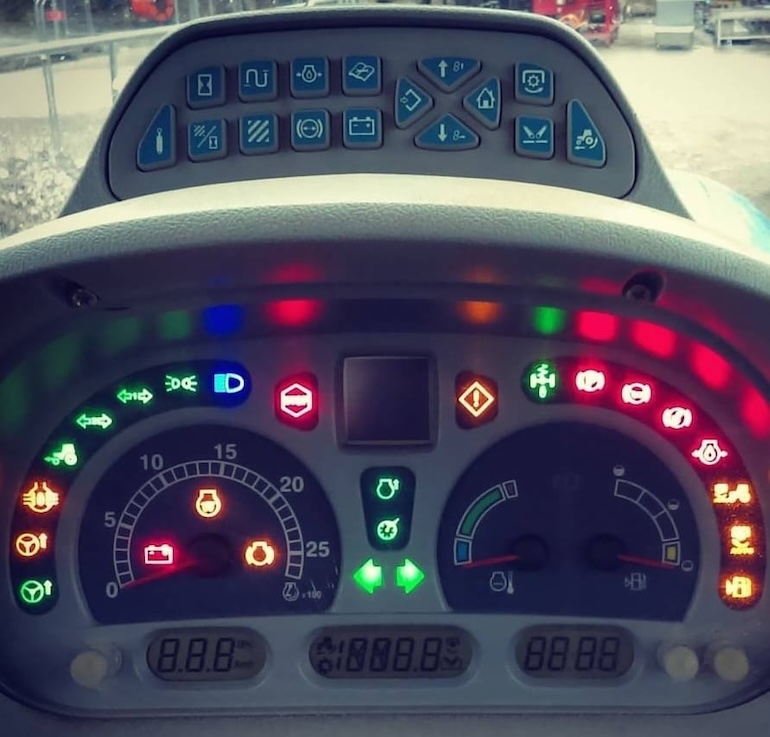 Colors of New Holland Indicator and Warning Lights