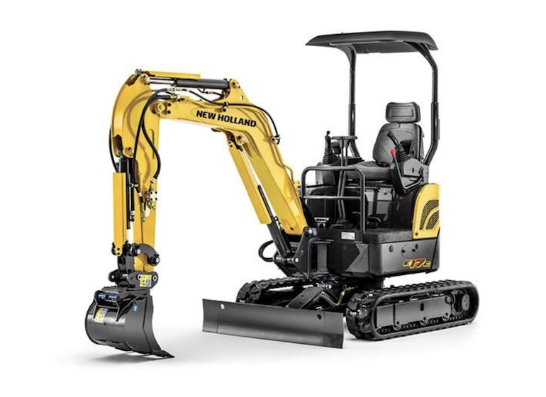 New Holland E17C Mini Excavator with ROPS and FOPS