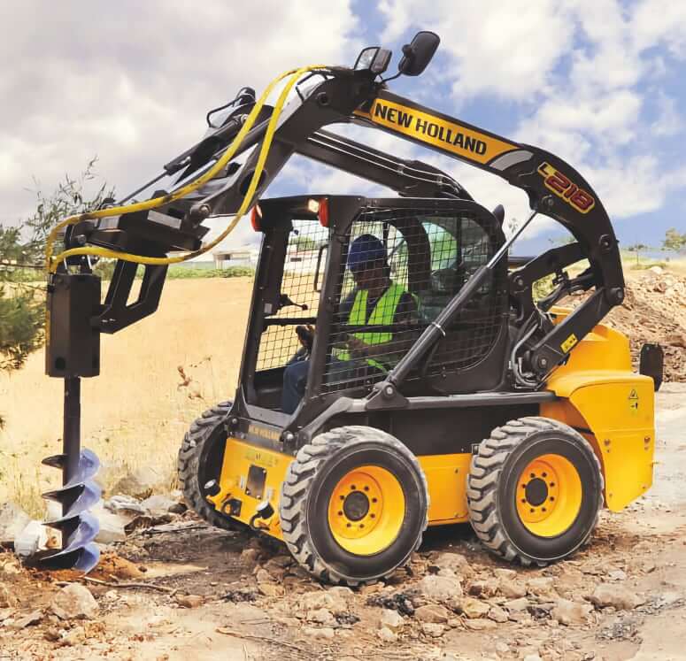 New Holland L218 with Auger