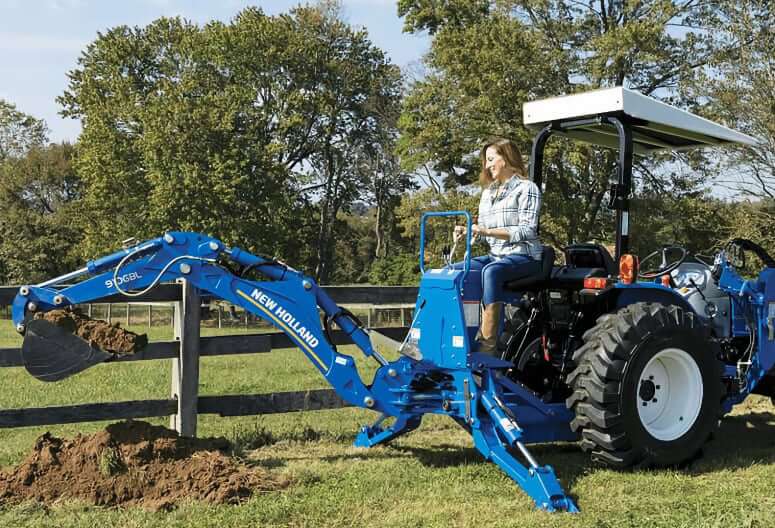 New Holland Workmaster 25 Tractor with 910GBL Backhoe