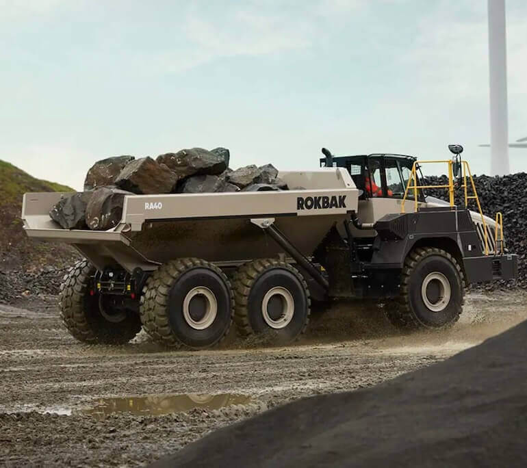 Rokbak RA40 Articulated Dump Truck Weight and Capacity
