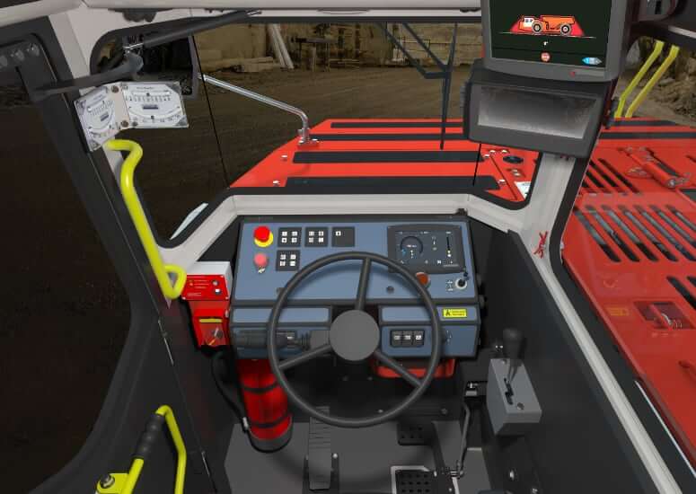 Sandvik Toro TH320 Underground Truck Cab Interior