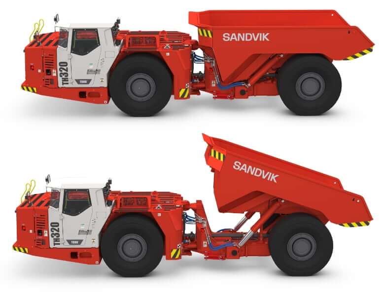 Sandvik Toro TH320 Underground Truck Hydraulic Specs