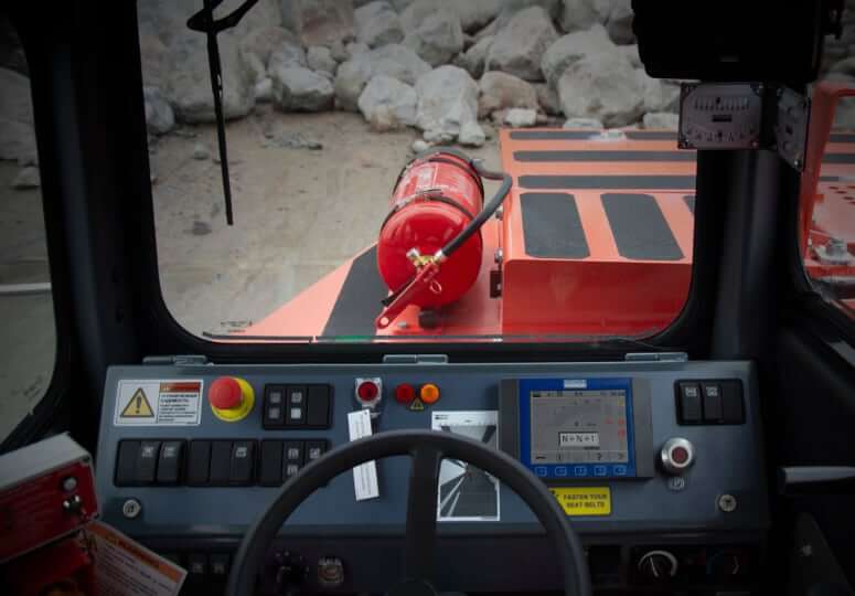 Sandvik Toro TH430 Underground Truck Cab Interior