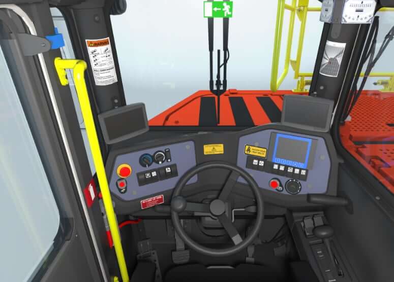 Sandvik Toro TH663i Underground Truck Cab Interior