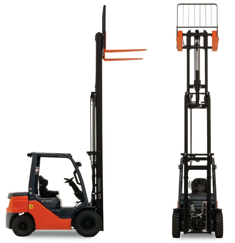 Toyota 8FGU25 Forklift Mast Lift Height
