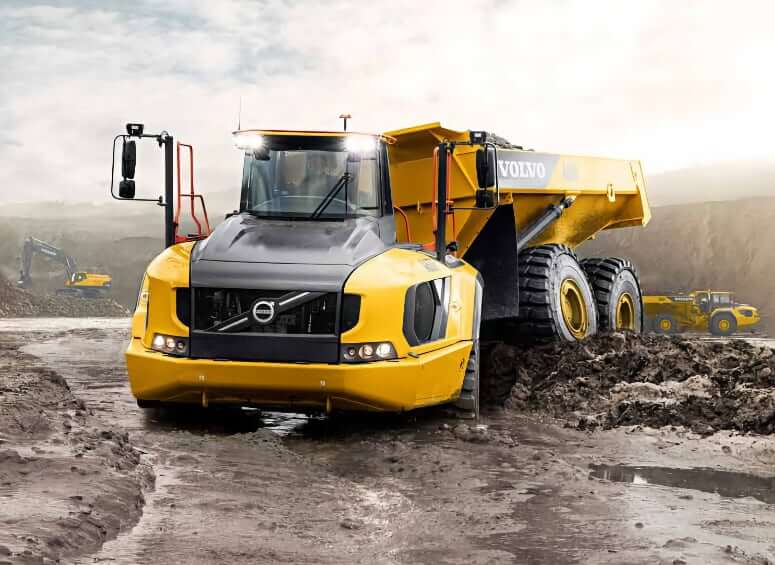 Volvo A60H Articulated Hauler Ground Pressure