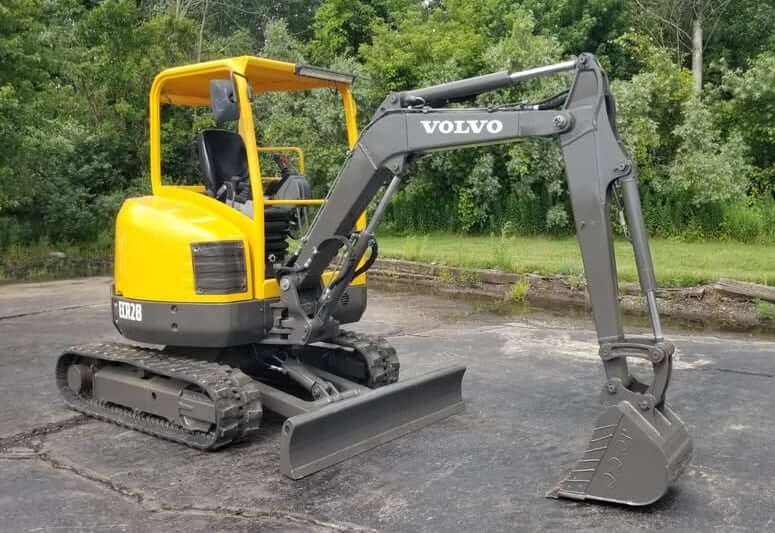 Volvo ECR28 Mini Excavator Weight and Dimensions