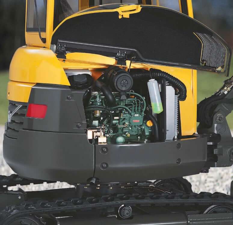 Volvo ECR38 Mini Excavator Service Refill Capacities